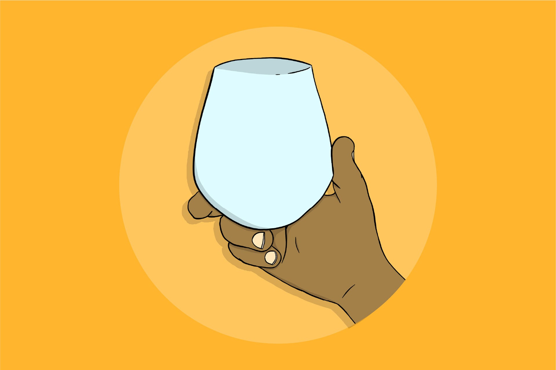 Stemless Glass Hold
